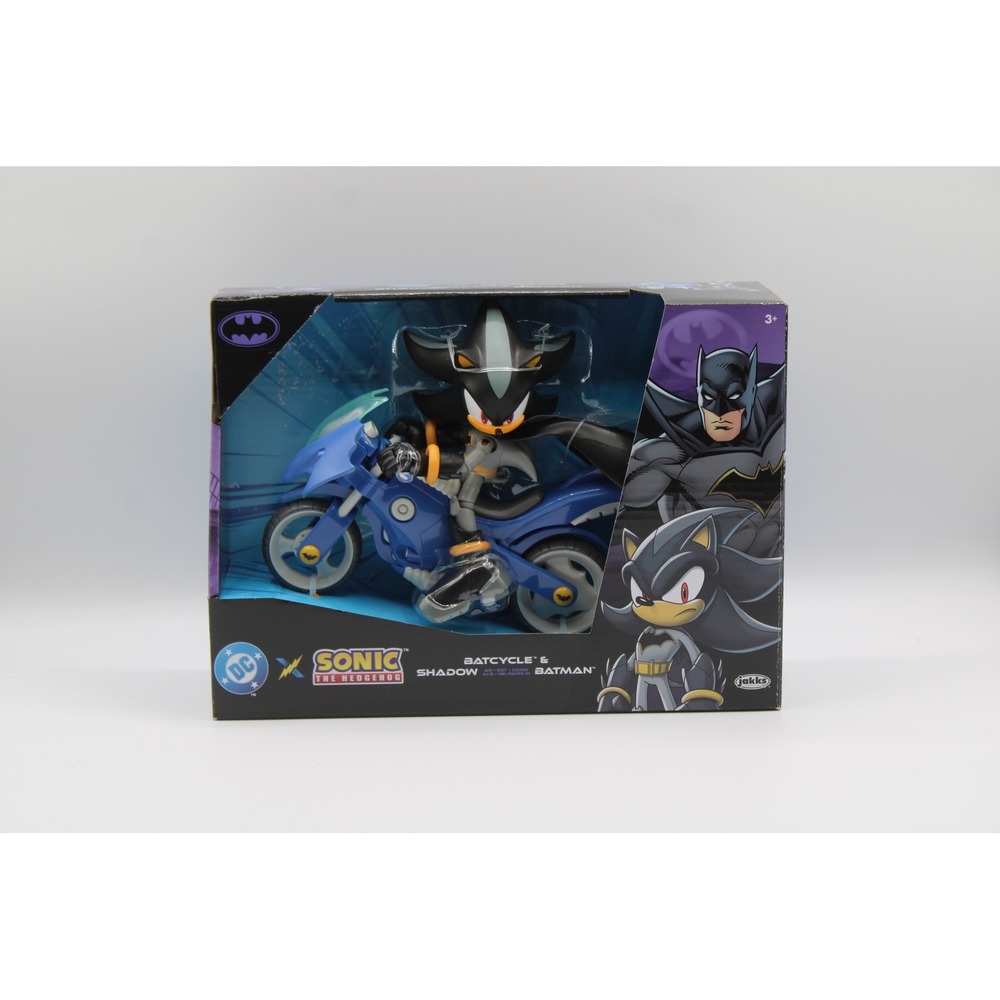 Sonic The Hedgehog DC x Sonic Shadow as Batman & Batcycle Action Figure